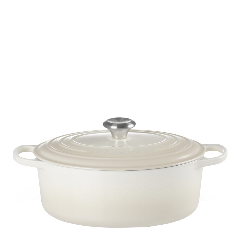 Signature Gjutjärnsgryta oval 31 cm 6,3 L Meringue