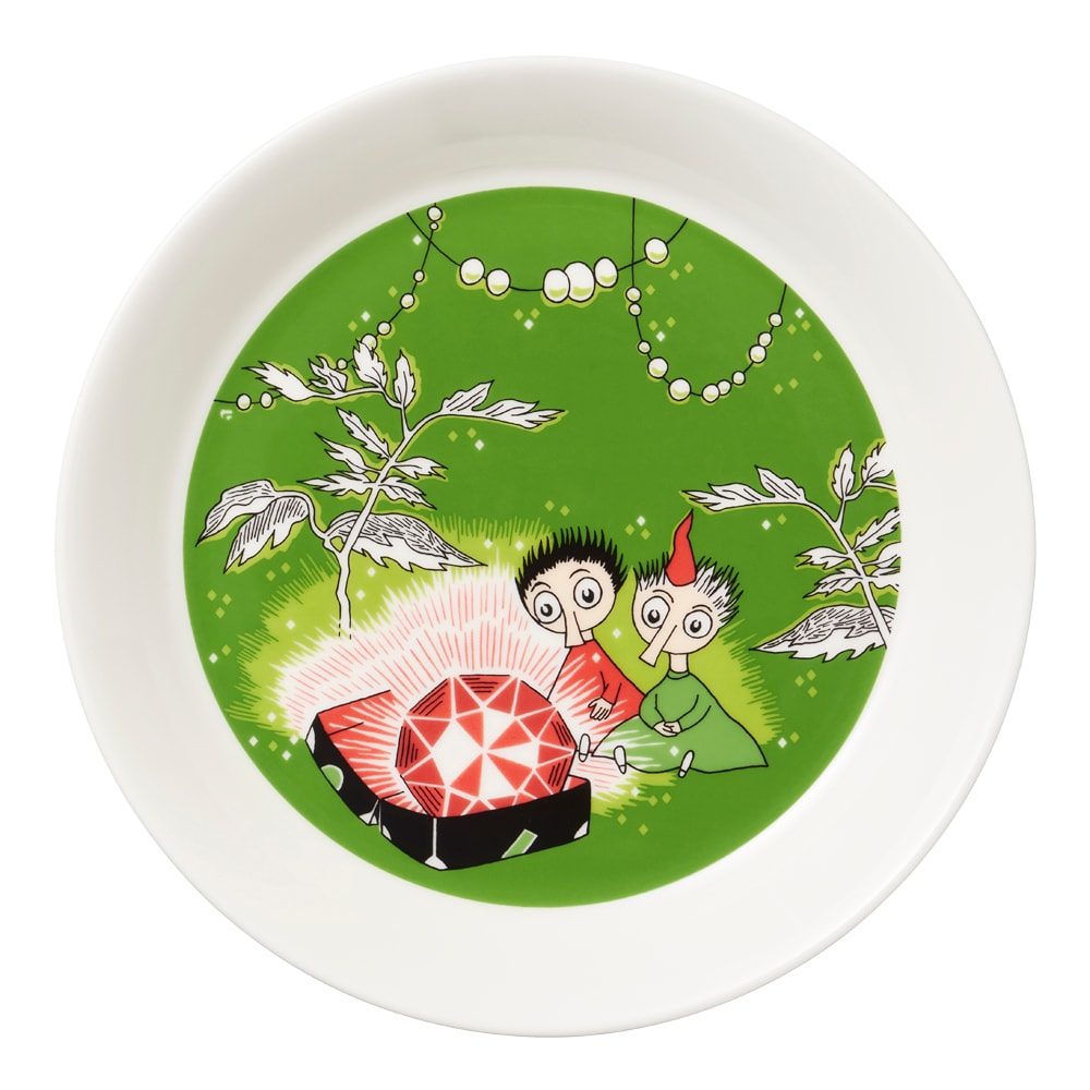 Mumin Tallrik Tofslan och Vifslan Röd Rubin