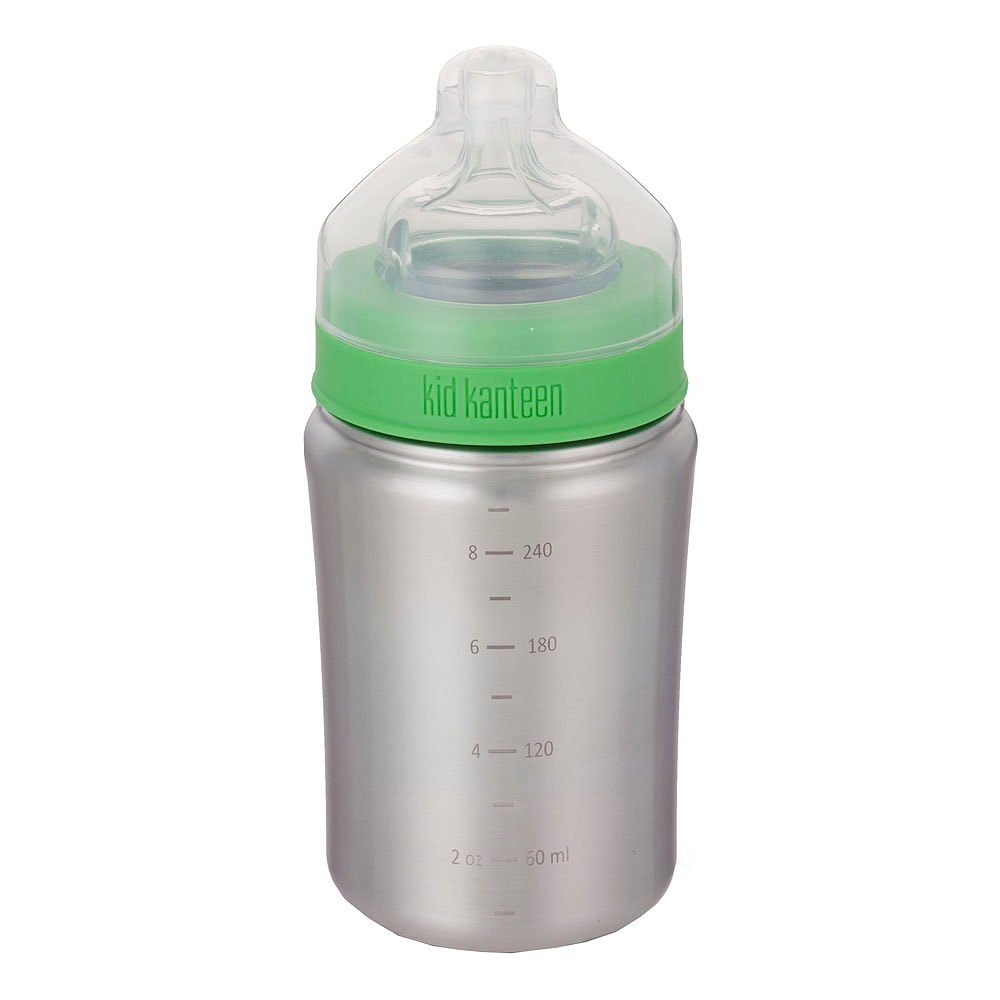 Baby Flaska 266 ml Borstat stål