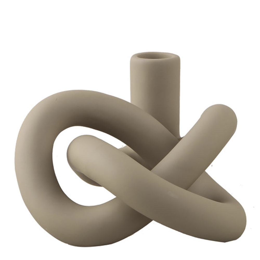 Lykke Ljusstake 10 x 14 cm Sand