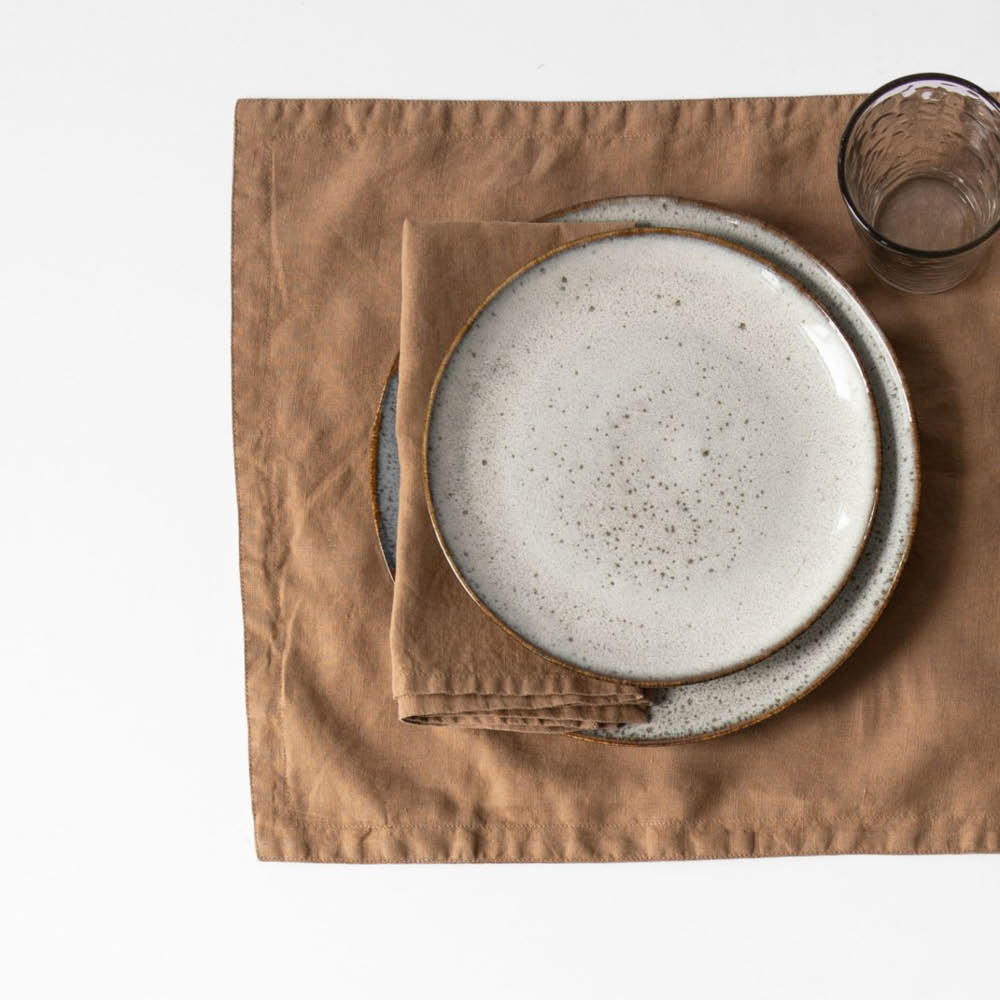 Bordstablett Linne 35x50 cm Hazelnut