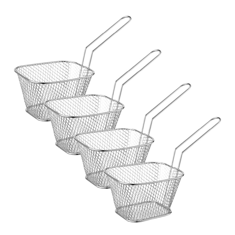 Serveringskorgar 4-pack Silver