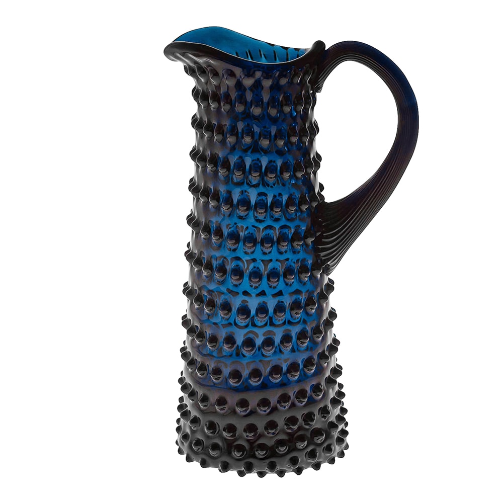 Hobnail Karaff Hög 1 L Royal Blå