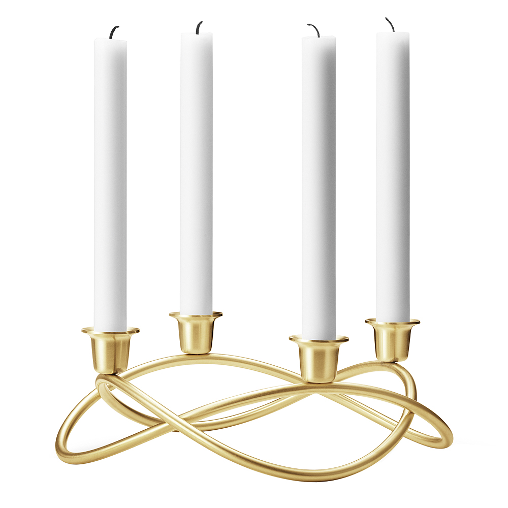 Season Ljusstake 4-armad 26 cm Guld matt