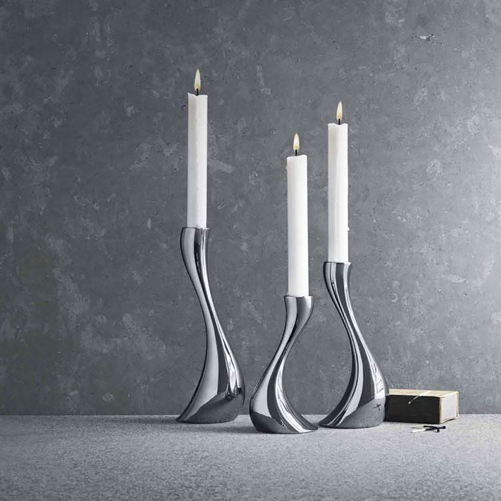 Cobra Ljusstake 24 cm 2-pack Rostfri