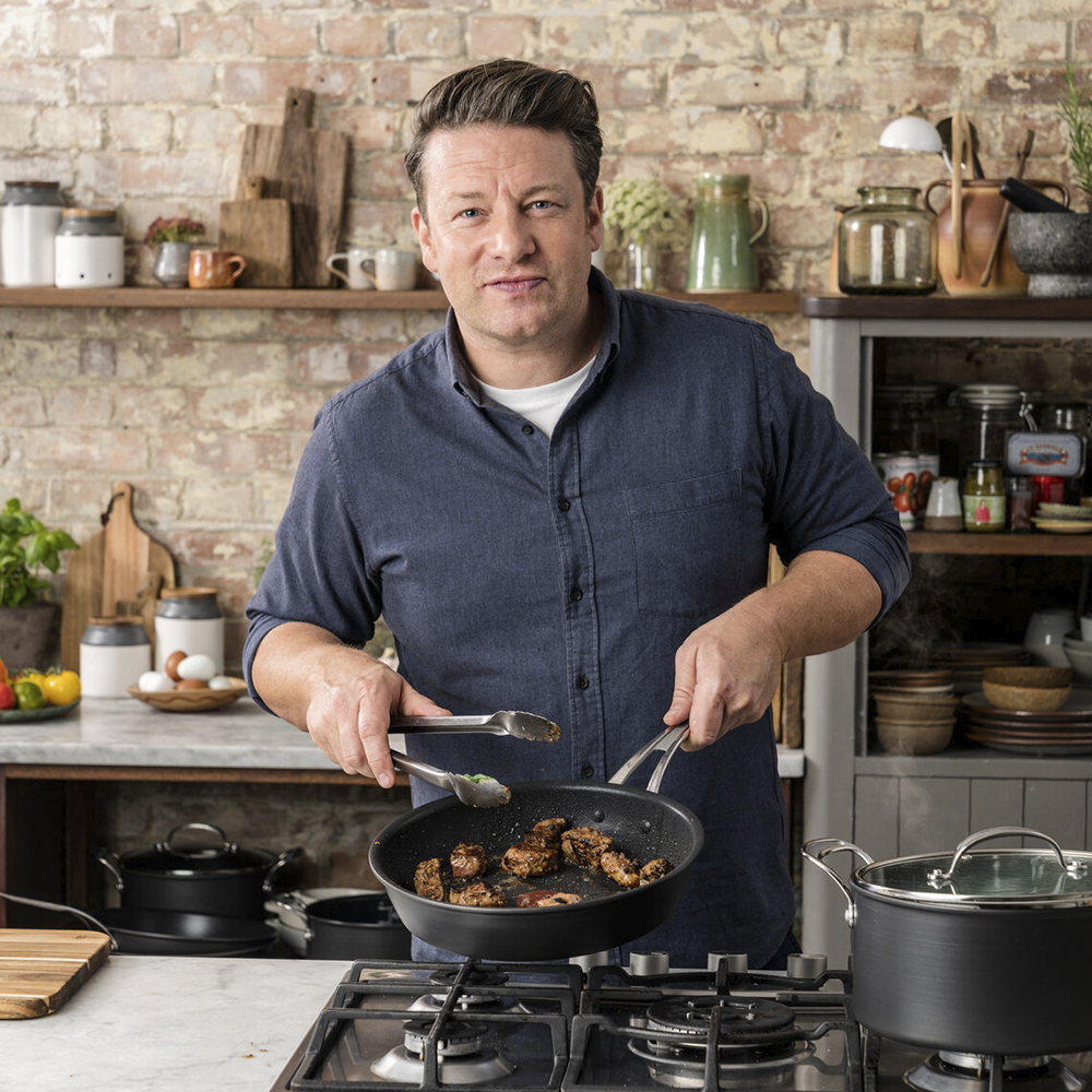 Jamie Oliver Grytset 5 delar Tefal Cook's Classic Hard Anodized