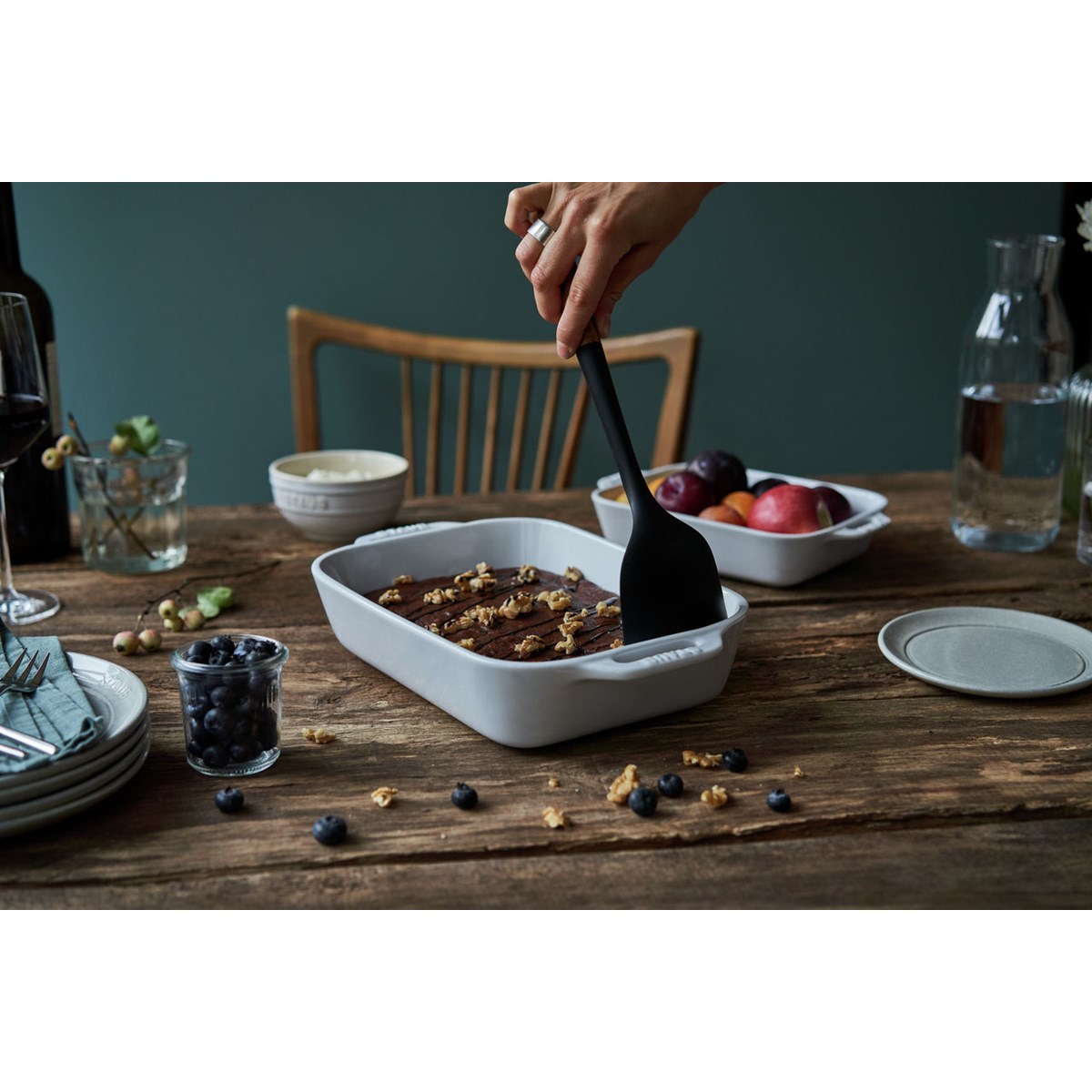 Gadgets Wokspade 31 cm Silikon/Akacia