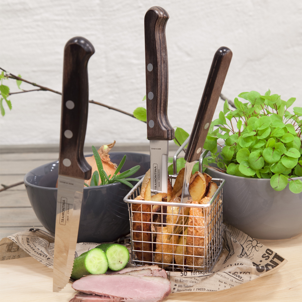 Churrasco Grillbestick Gaffel 21 cm Kromstål