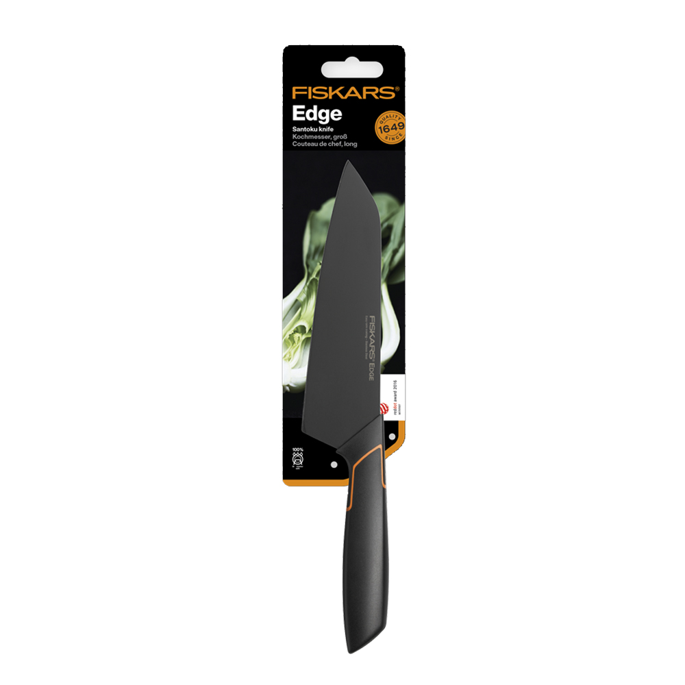 Edge Santokukniv 17 cm Svart