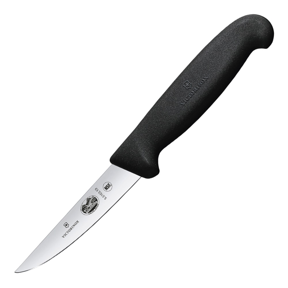 Fibrox Rensningskniv 10 cm Svart