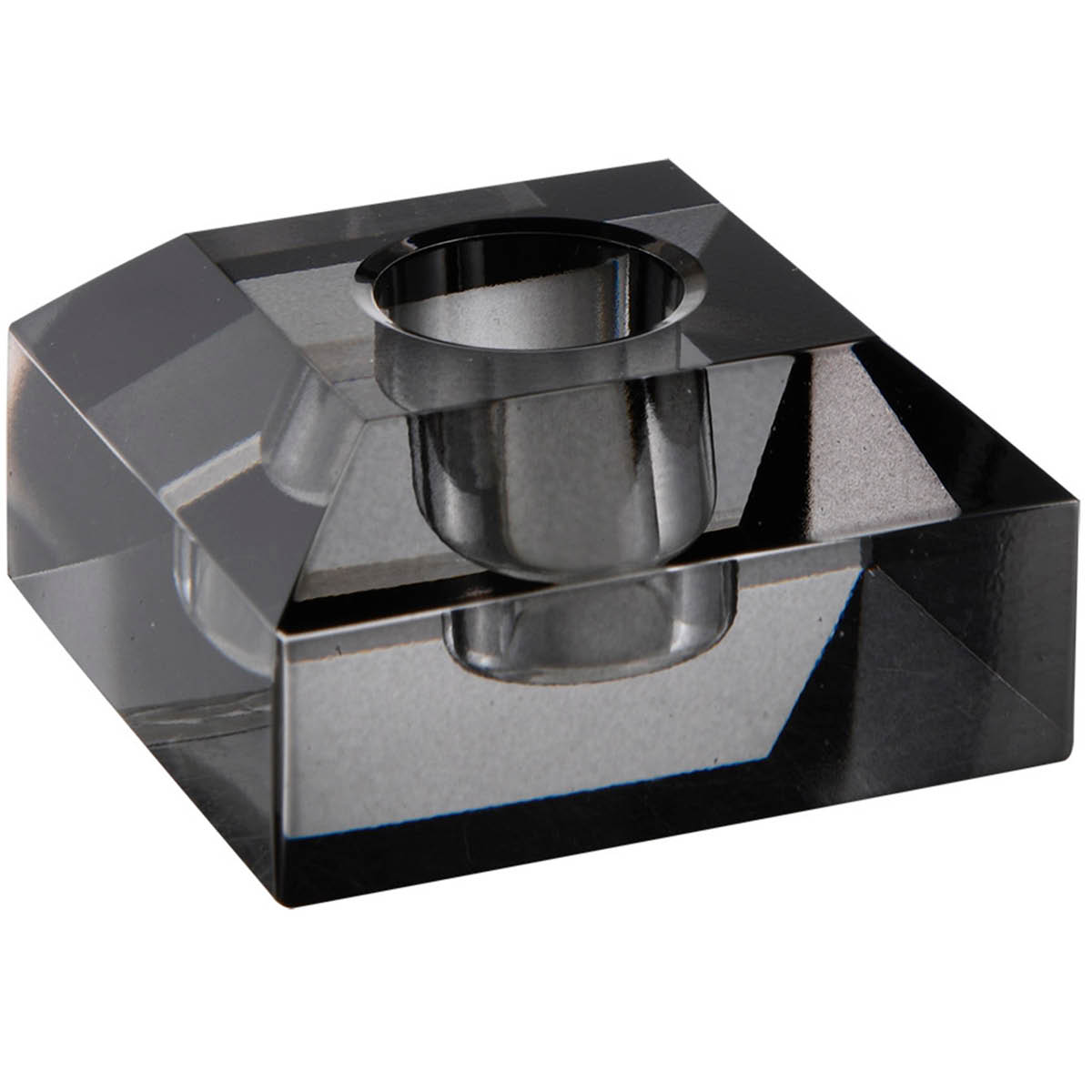 Milano Ljusstake Kvadrat 6 cm Svart