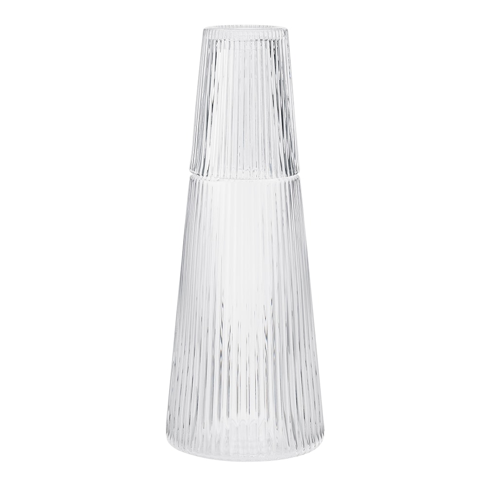 Karaff med dricksglas 1 L Klar