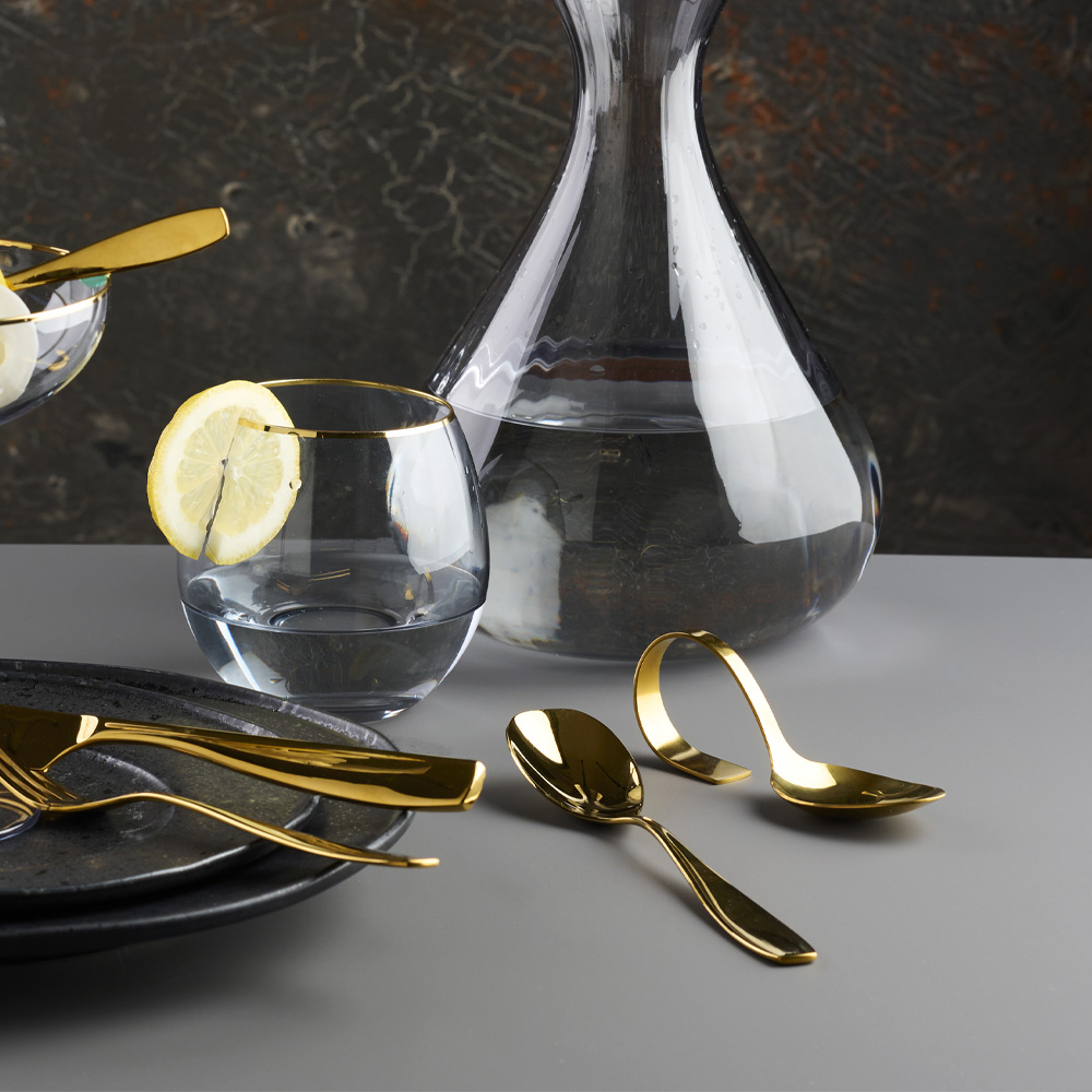 Golden Rose Gourmetsked 4 delar Guld