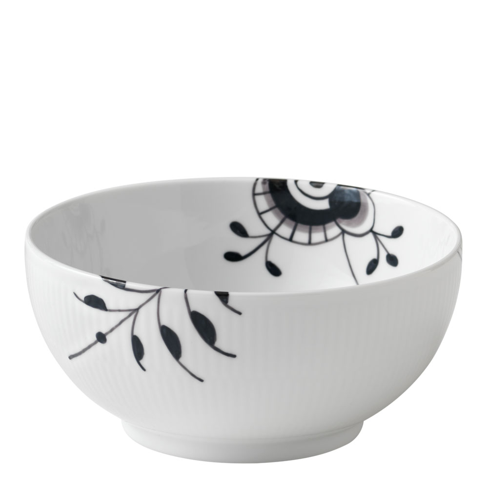 Black Fluted Mega Skål 1,1 L