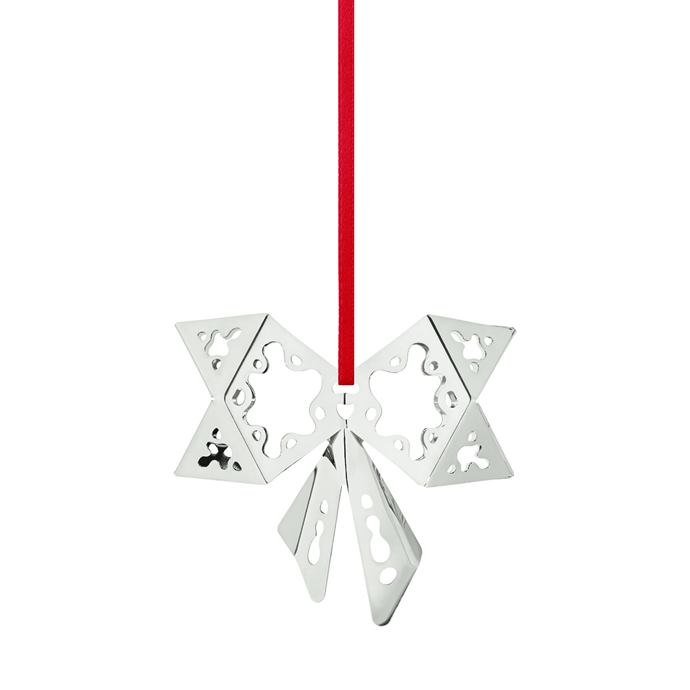 Christmas Collectibles Julhänge Rosett 7,1 cm Pläterad
