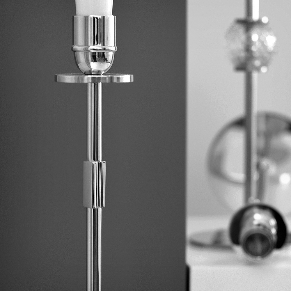 Tuti Ljusstake 40 cm Förnicklad mässing