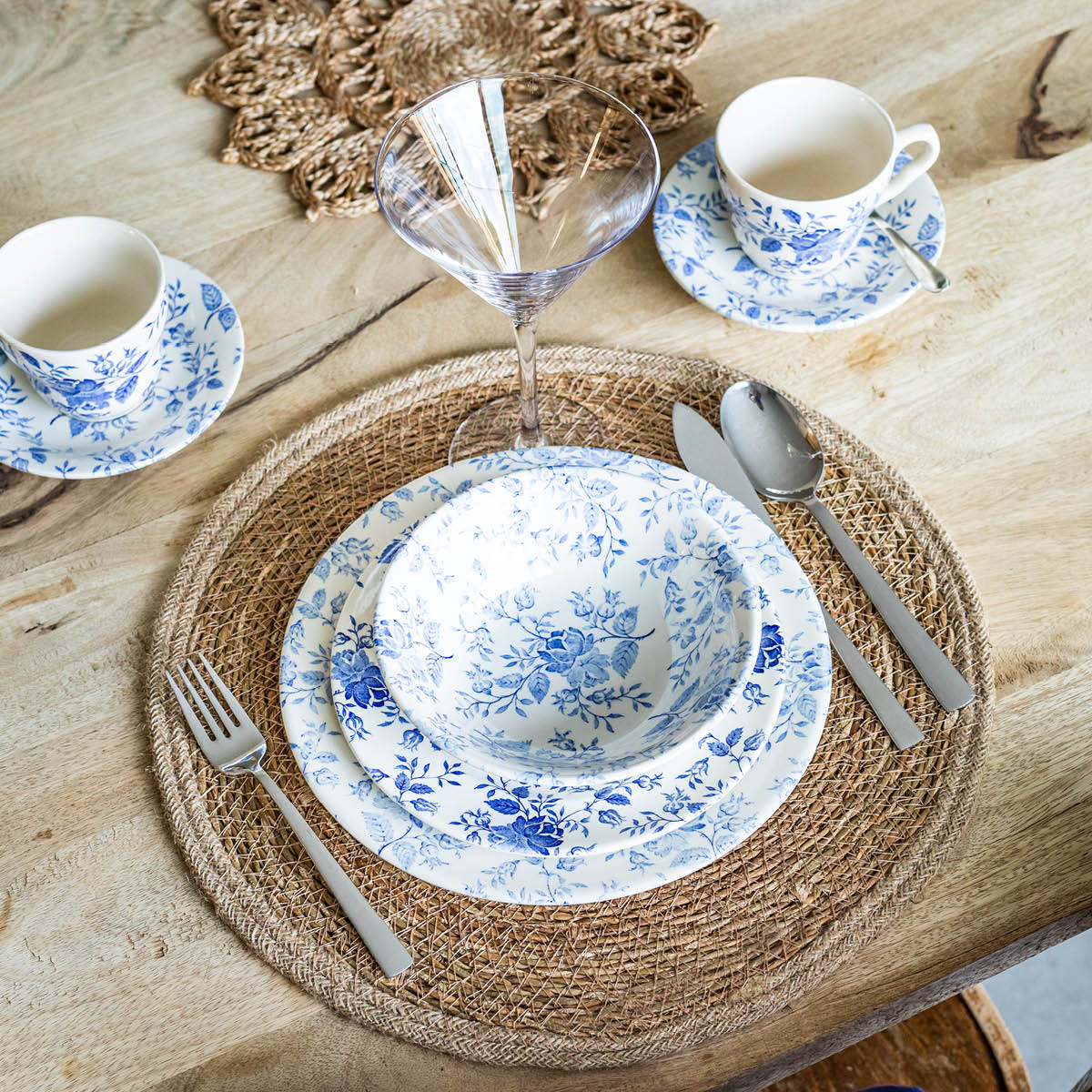 Jute Bordstablett Rund 38 cm Natur