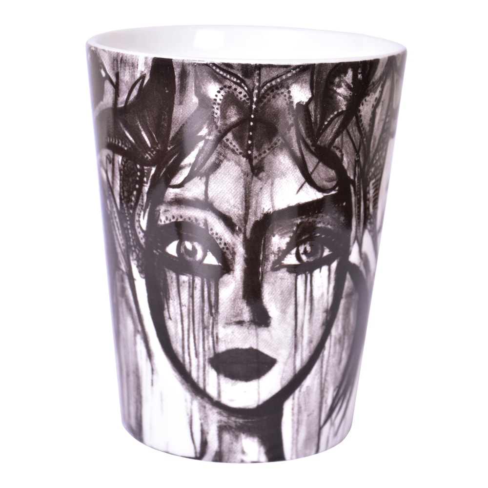 Mugg Slice of life Svart/Vit 30 cl