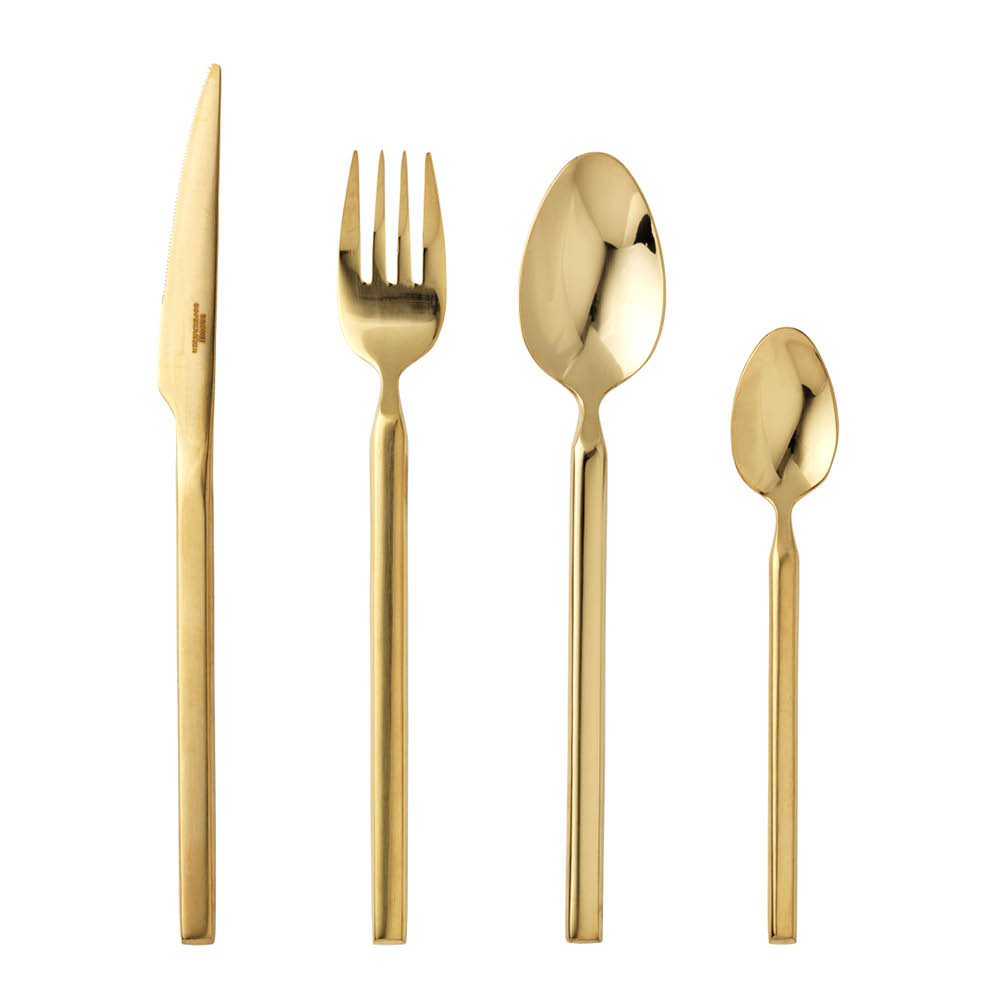 Tvis Bestickset 16 delar rostfri Rosefärg