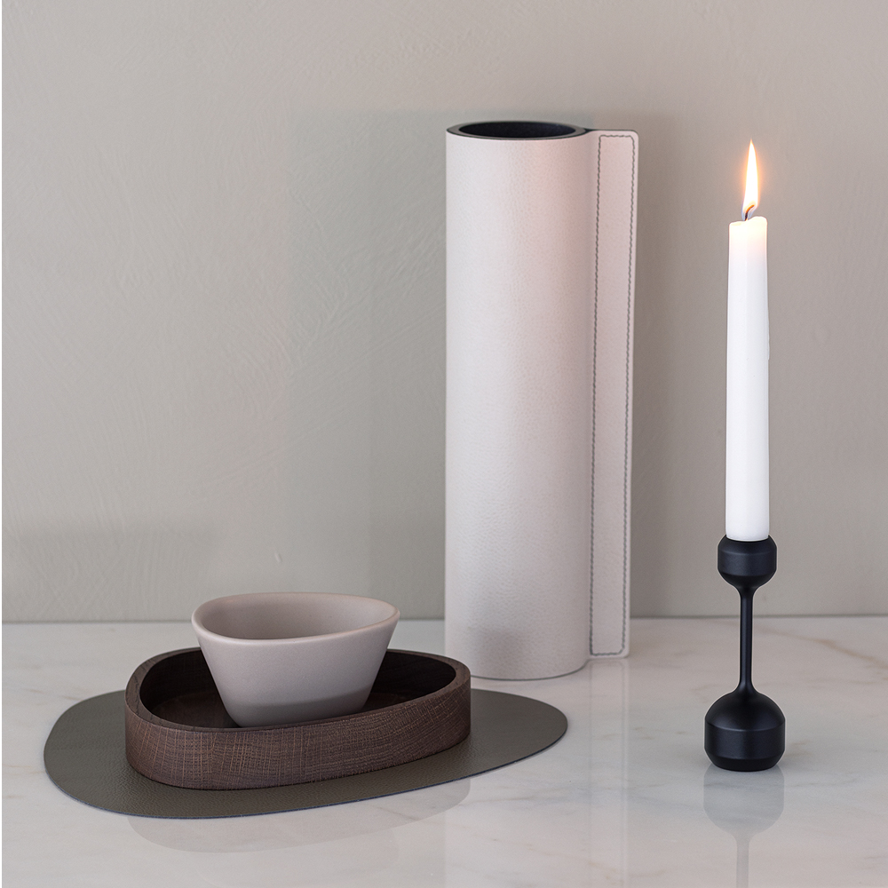 Silhouette Ljusstake 12 cm Svart