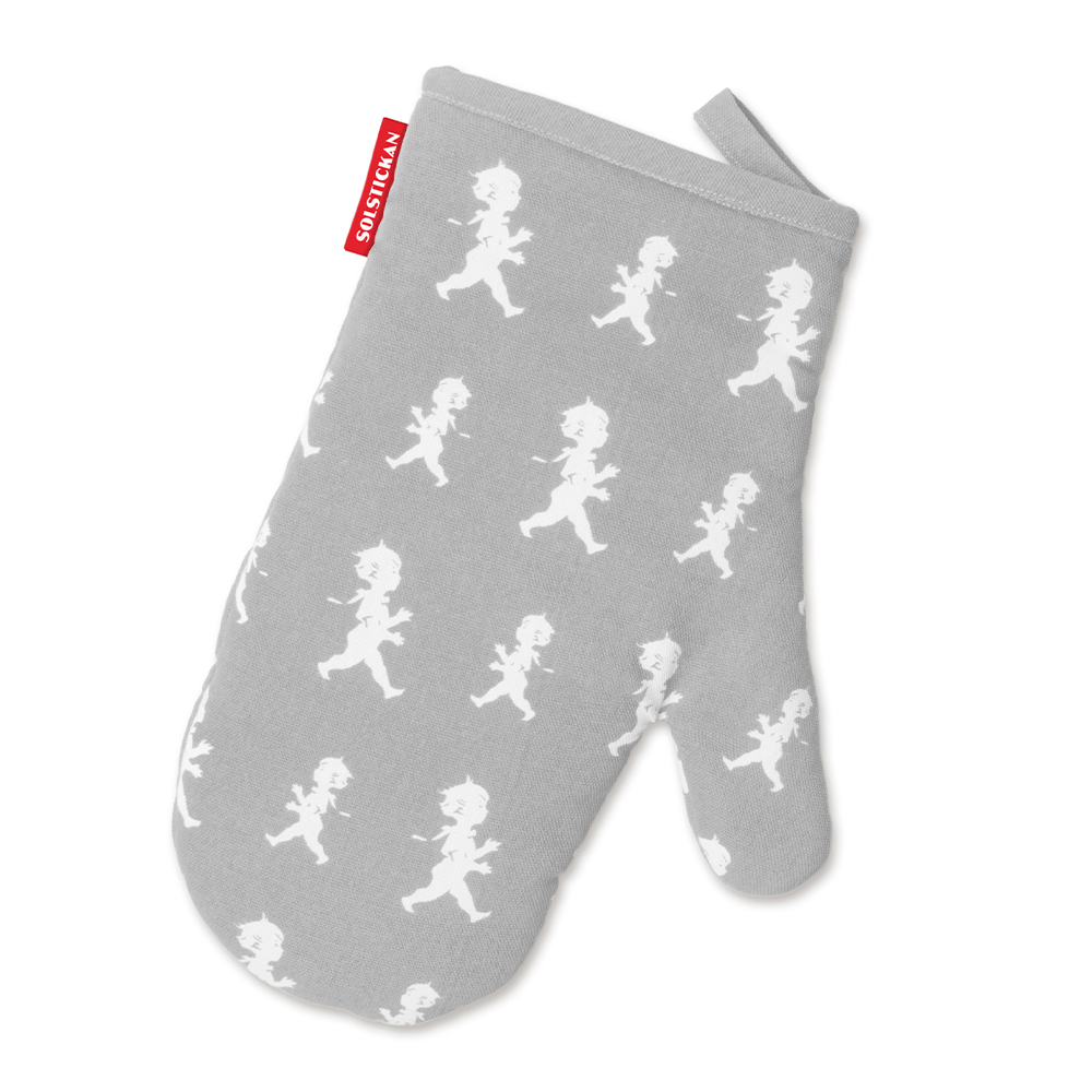 Handduk + Grillvante Grå