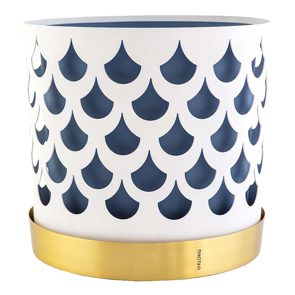 Trio Kruka Drop 28 cm Vit