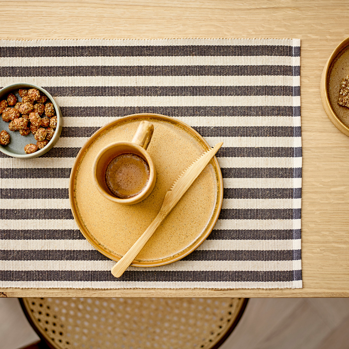 Statement Stripe Bordstablett 33x48 2-pack Ash