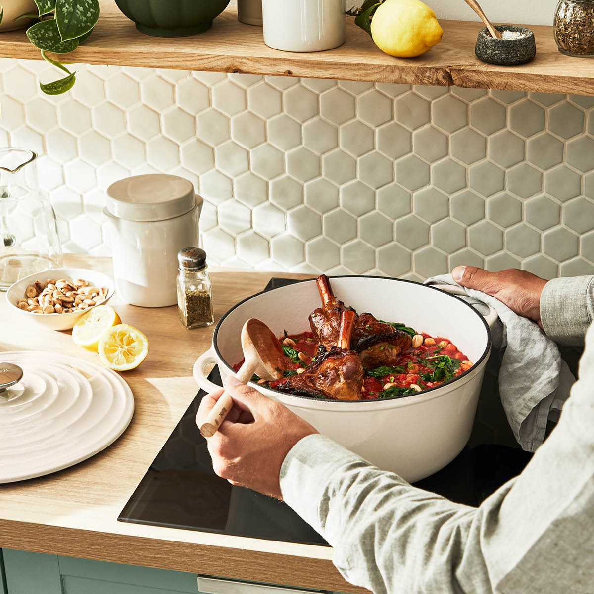 Lov Gjutjärnsgryta 7,4 L Beige