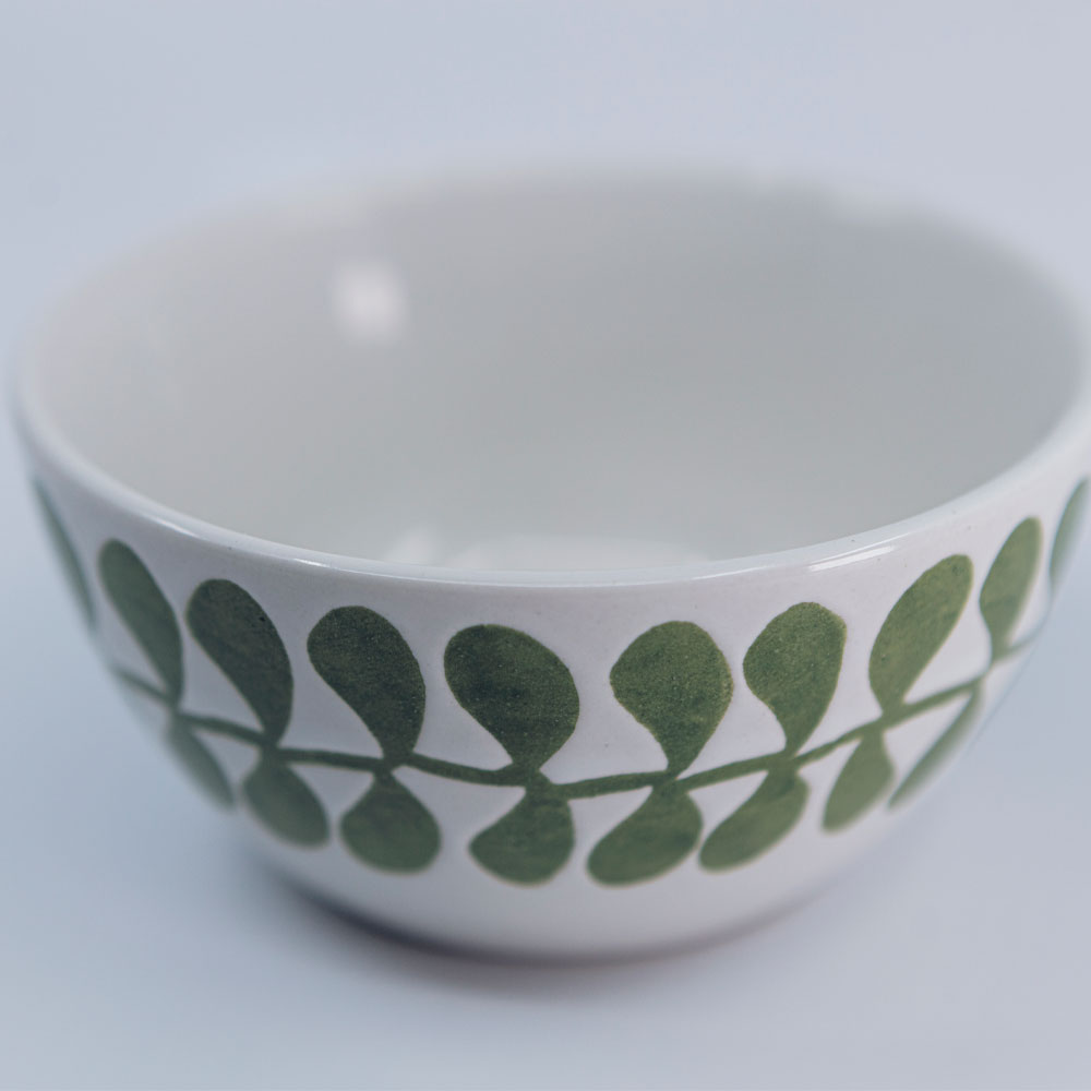 Vegetable Skål 4-pack Vit/Grön