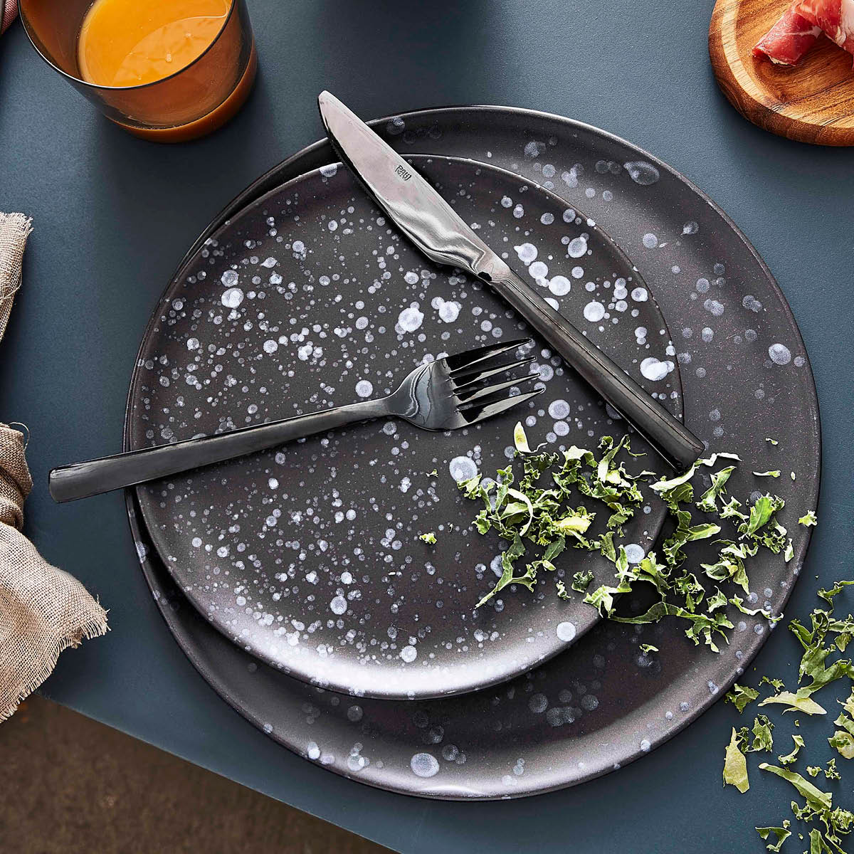 Raw Frukosttallrik 23 cm Nordic Black