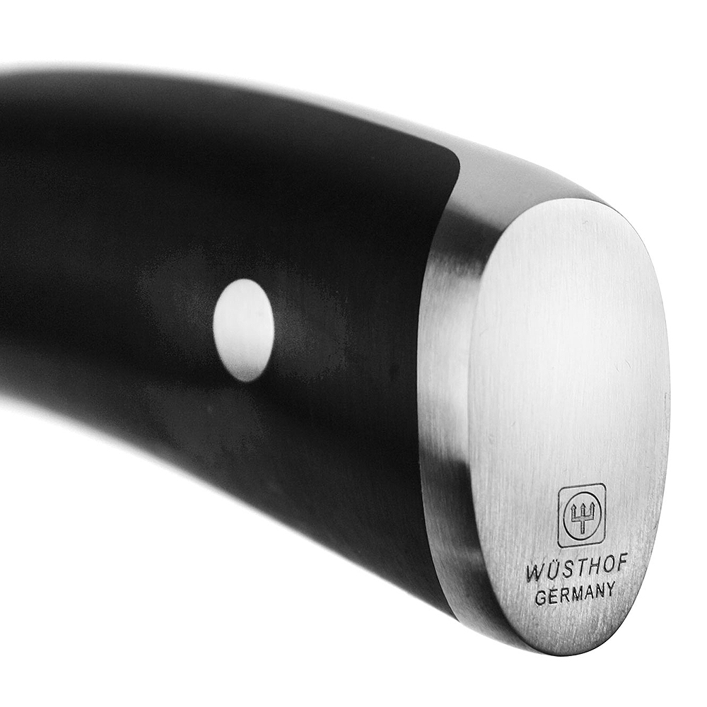 Classic Ikon Santokukniv 17 cm olivslipad Svart