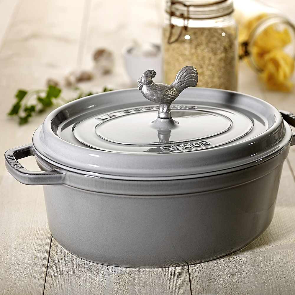 Gryta 4,2 L oval Grå