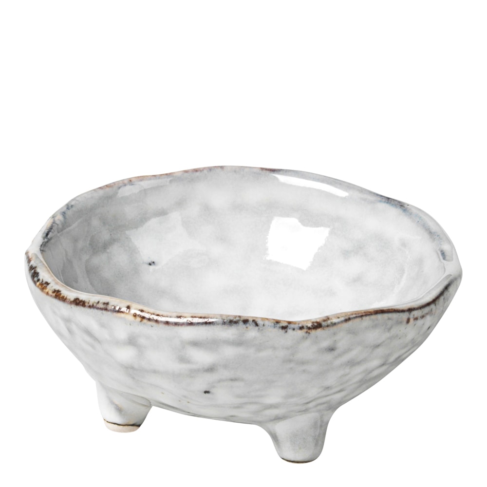 Nordic Sand Skål med fötter 8,5 cm Vit
