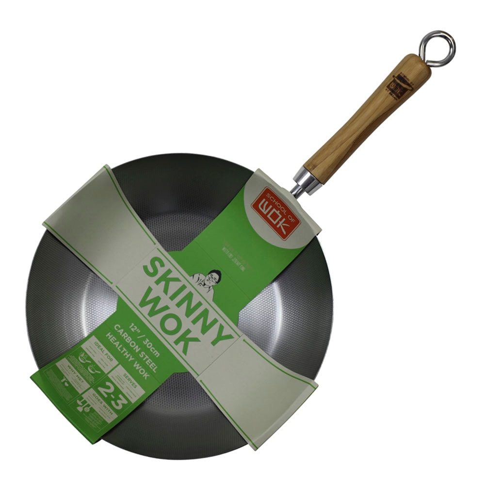 School of Wok Skinny Wok 30 cm Kolstål