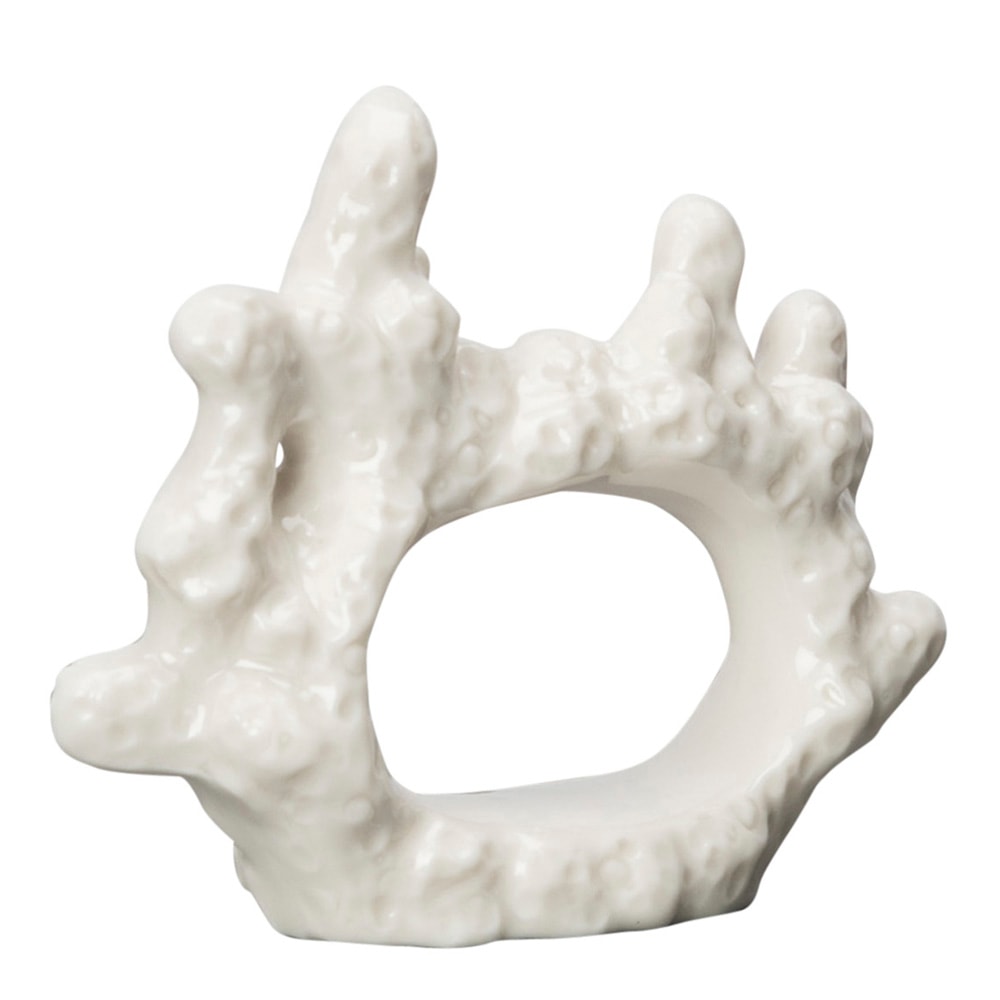 Coral Servettring 7 cm Vit