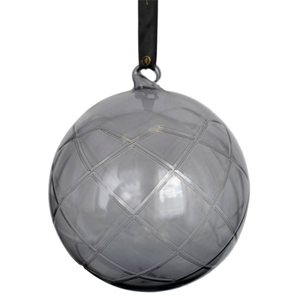 Lux Dekorkula 12 cm Grå