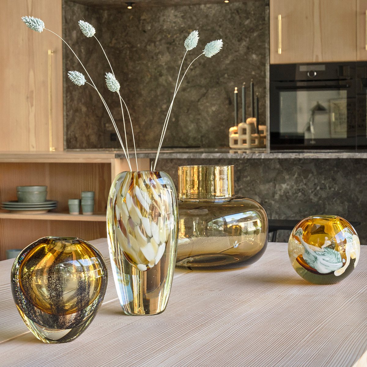 Otea Vas 14 cm Brun/Svart