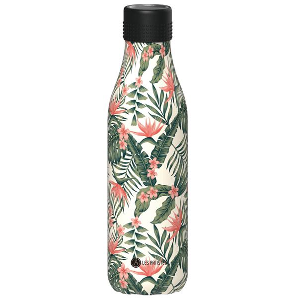 Bottle Up Termoflaska 50 cl Palmer/Rosa blommor
