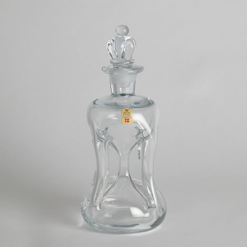 SÅLD Kluckflaska i Glas 26 x 10 cm