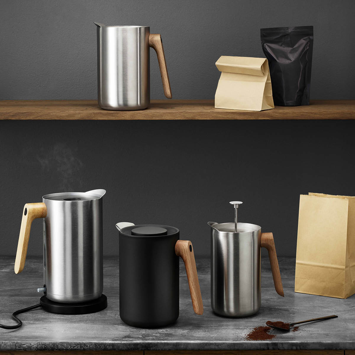 Nordic Kitchen Vattenkokare 1,5 L Rostfri