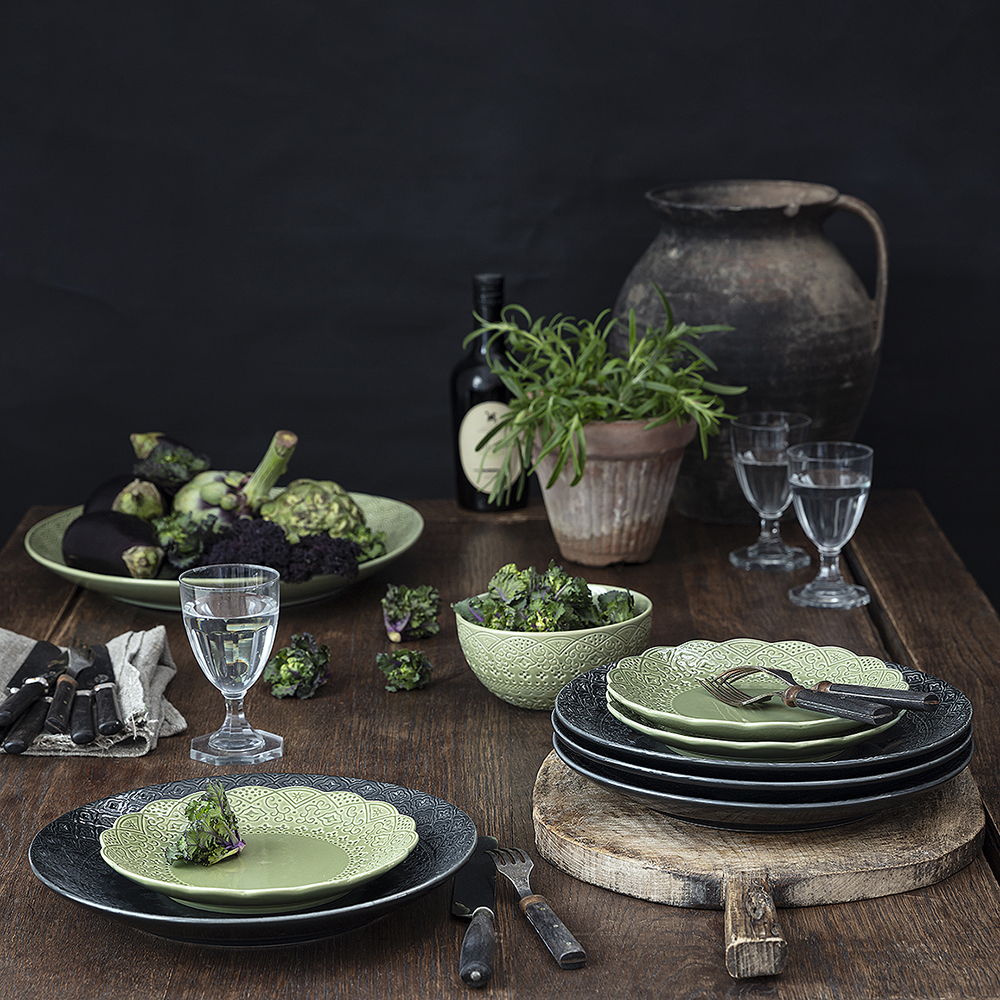 Orient Tallrik flat 19 cm Pesto