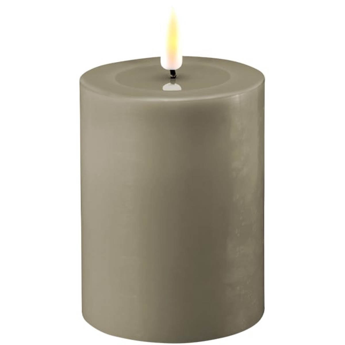 Blockljus Led 7,5x10 cm Sand