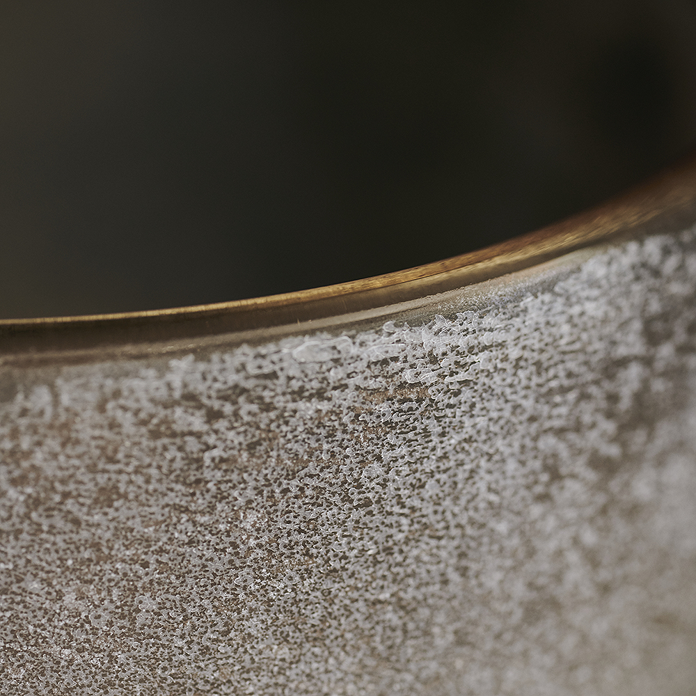 Mist Ljushållare Glas 19,5 cm Ljusbrun