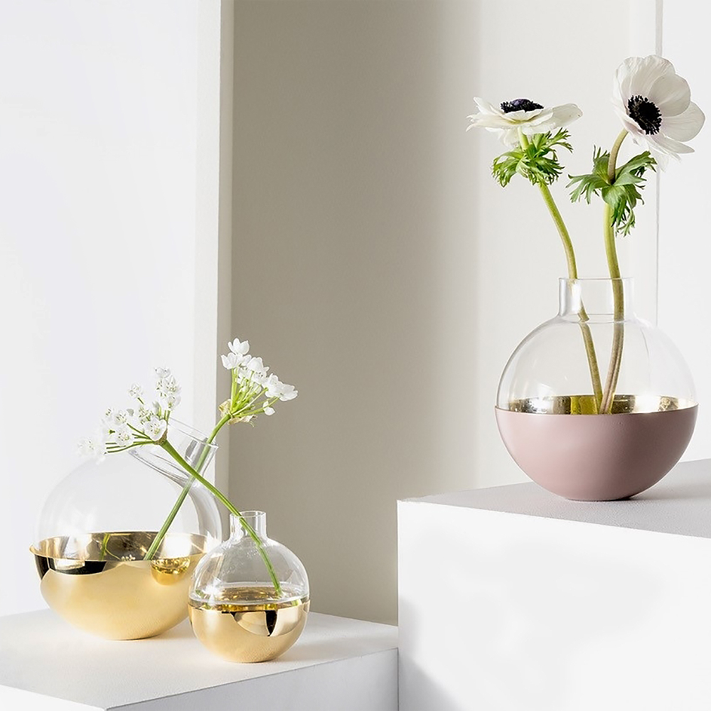 Pomme Vas/Lykta 15 cm Mässing