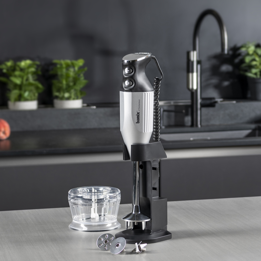 Bamix Stavmixer Deluxe C 200 w Silvergrå