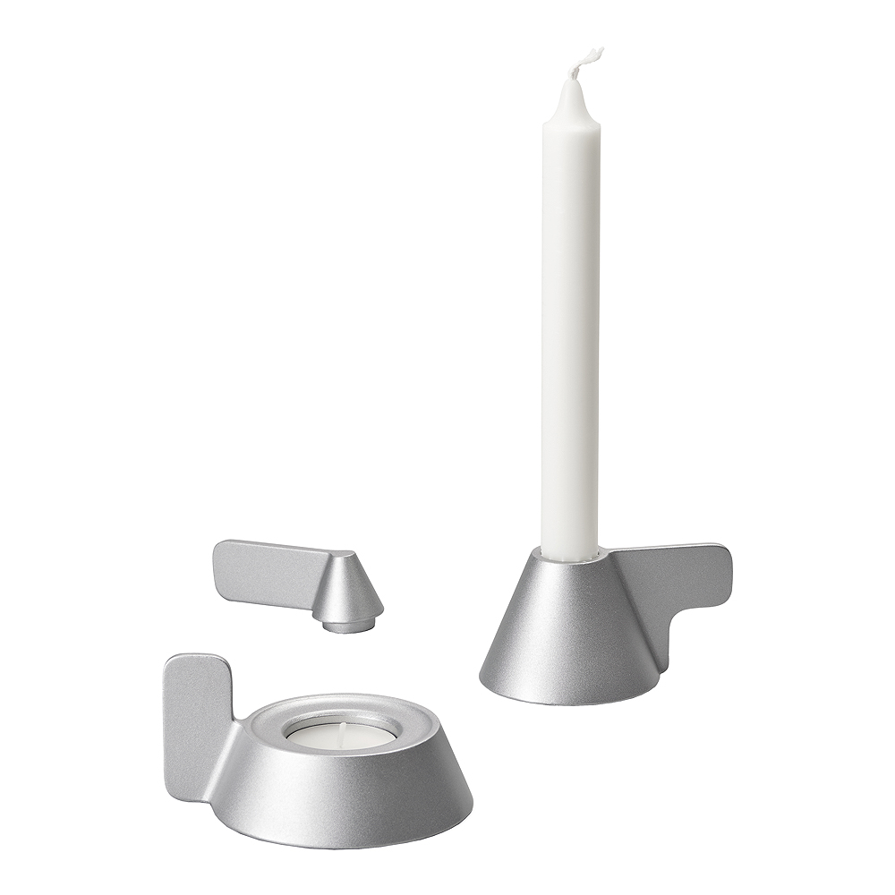 Cone Ljusstake Silver