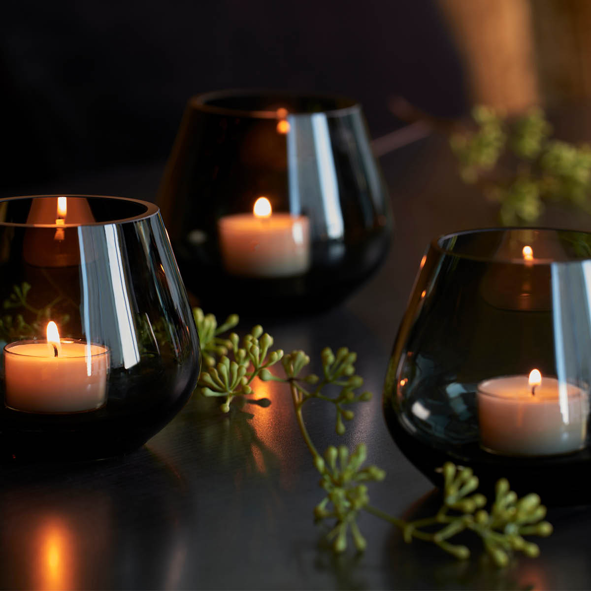 Rocks Värmljuslykta 8,5 cm Koksgrå