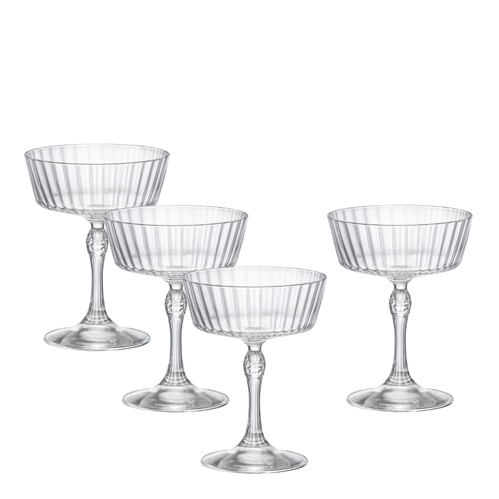America Champagneglas 27,5 cl 4-pack Klar