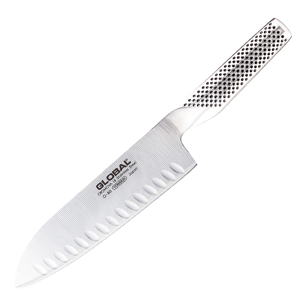 Global G-80 Santoku olivslipad 18 cm