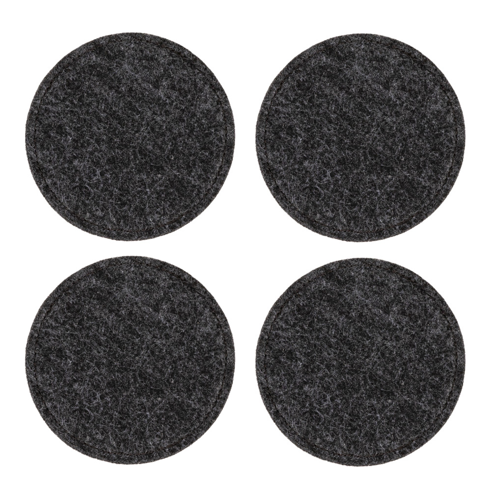 Nuno Glasunderlägg 10 cm 4-pack Mörkgrå